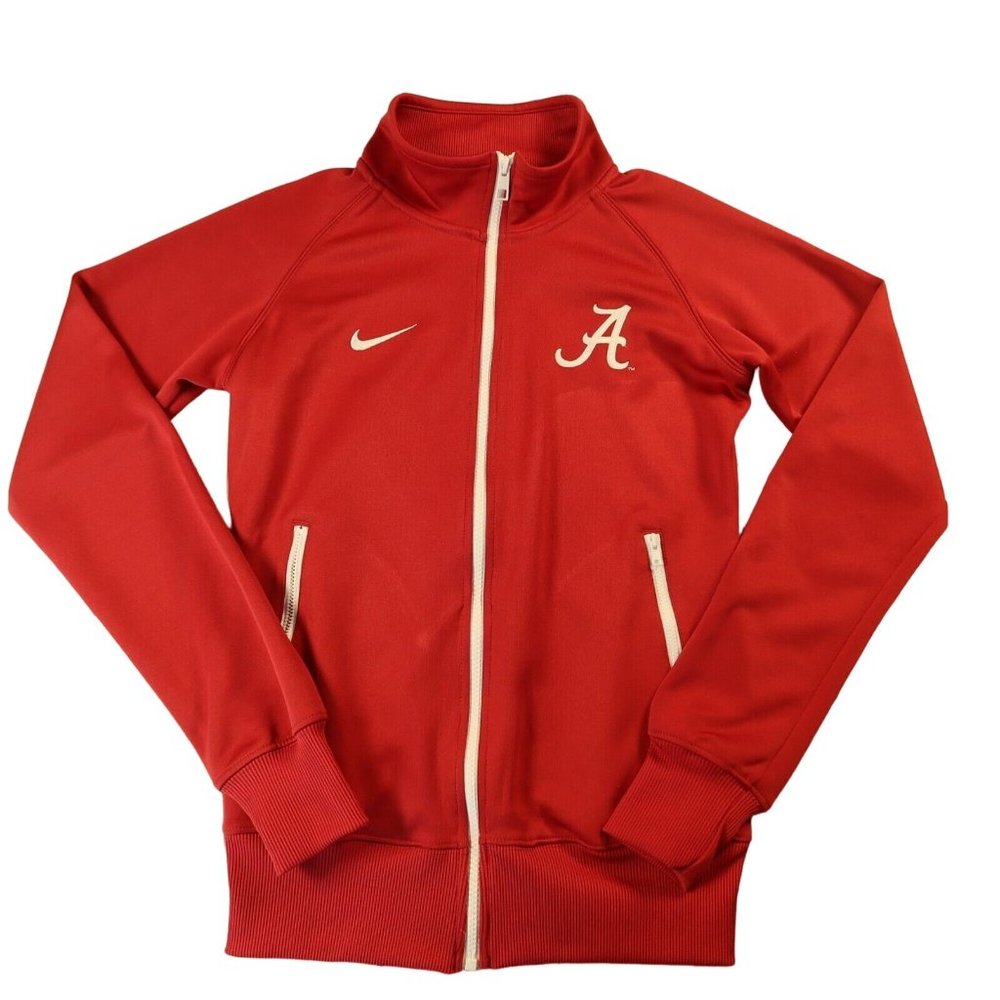 Alabama Nike Dri-Fit Jacket Jr. Men's Full Zip Long Sleeve Mock Neck Red Small